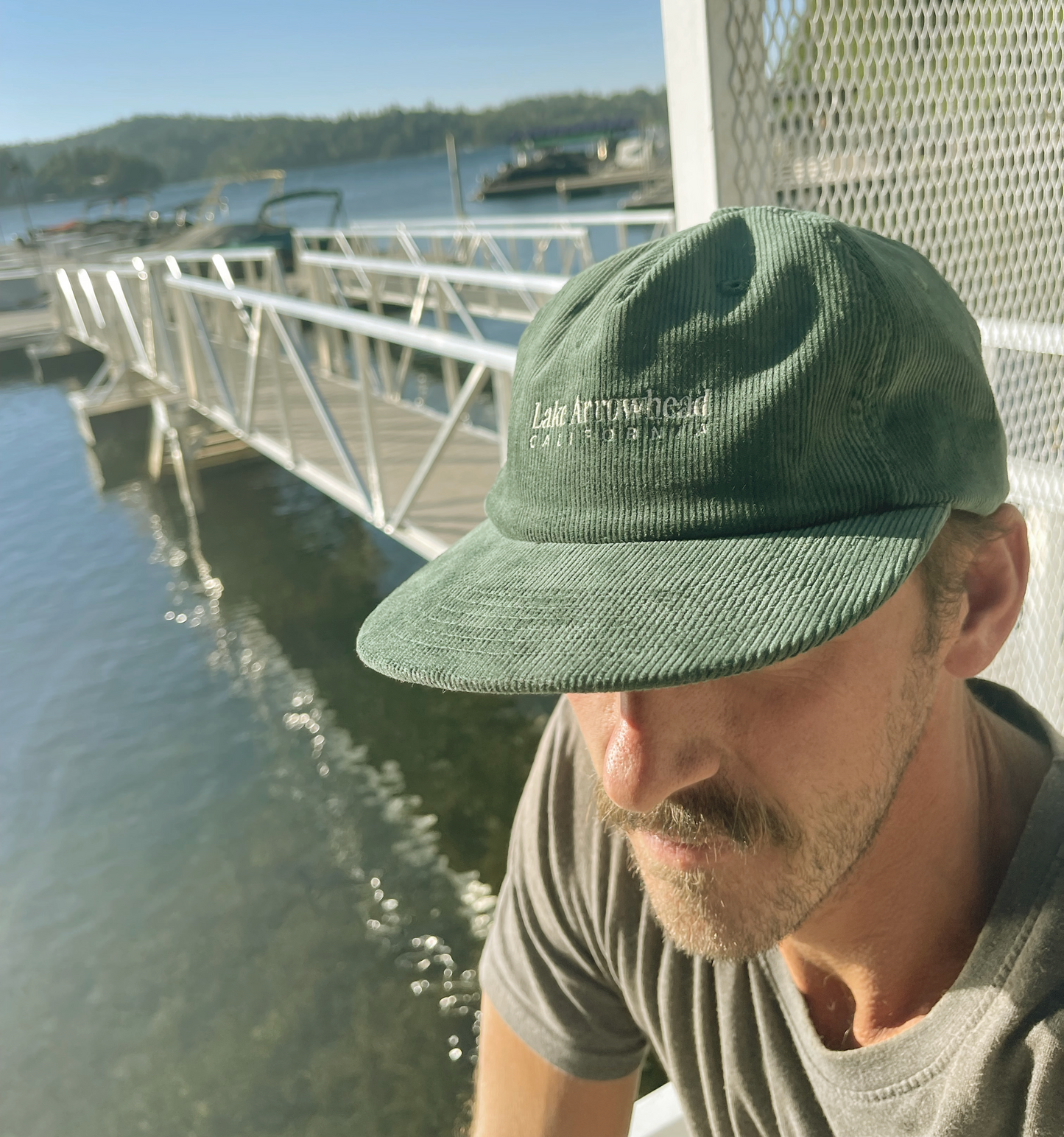 Souvenir Snapback - Olive Corduroy